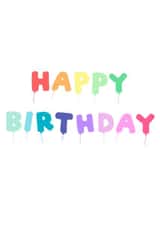 Happy Birthday Colourful Balloon Writing created by Happy Gifting Studio