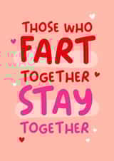 Funny Farting Anniversary Card created by Lucy Marie Design