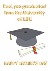 Dad University of Life Father's Day Card created by Verity Beament