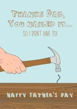 Thanks Dad You Nailed It Fathers Day Carrd created by Verity Beament