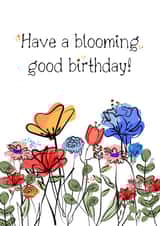 Blooming Good Birthday Card created by Isobel Kate Cards