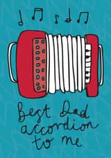 Best Dad accordion to me Fathers Day card created by Dottypink Designs