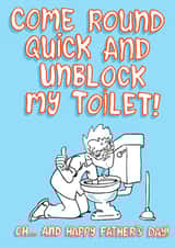 Happy father's day! Unblock my toilet created by Studio Beastly.