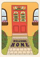 Retro New Home Card - Front Door Matt - Welcome Home created by Lately Studio