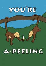 Homer Simpson Valentines You’re Appealing Engagement Anniversary Card created by ttrappartt