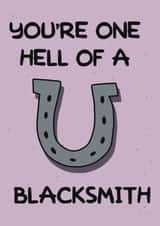 You’re One Hell Of A Blacksmith Classic Simpsons Valentines Card created by ttrappartt