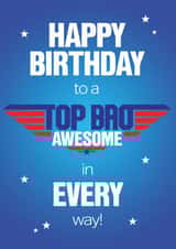 Top Brother birthday card created by NEEDL designs