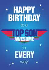 Top Son Birthday card created by NEEDL designs