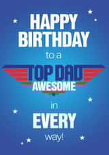 Top Dad birthday card created by NEEDL designs