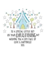 Christening Card For A Special Little Boy created by Eggbert & Daisy