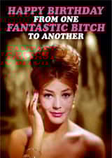Fantastic Bitch Birthday Card created by Dean Morris Cards