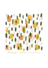 'Happy Anniversary' - abstract pattern celebration card created by Arty Jess