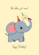 Cute Elephant Birthday Card created by Crafty Pig Studio