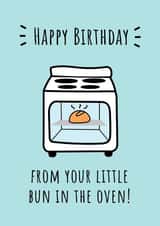 Little Bun In The Oven - Happy Birthday From Bump  created by @Laura Lonsdale Designs