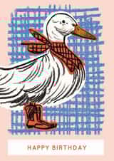 Cowboy Duck Birthday Card created by Aimee Mac Illustration