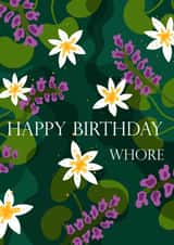 Funny Floral Happy Birthday Card created by moonstruck-valleys