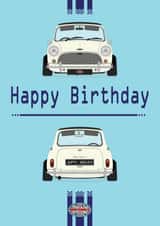 British Mini Retro Birthday Card 1003 created by retro.cards