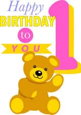 Happy Birthday to You One Year created by Michael Walsh