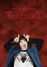 Eddie Munson Stranger Things birthday card created by Choo Choo