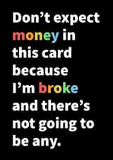 Don't expect money. created by SpeckyIntrovert