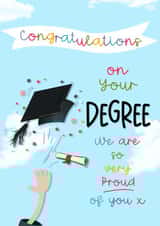 Congratulations on your Degree we are so very proud of you - graduation created by Little Cat Creates