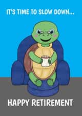 Happy Retirement Card For Him - Cute Old Tortoise created by @Cupsie's Creations