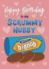 Scrummy Hubby Big Nob Birthday Card created by Running with Scissors