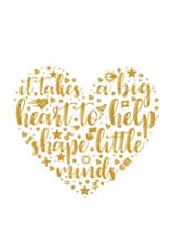 Thank you Teacher card, heart created by Ellie's Little Studio