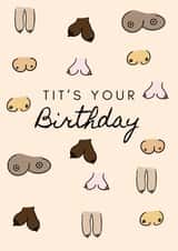 Birthday boobs card created by Cheeky Cards by Ginger