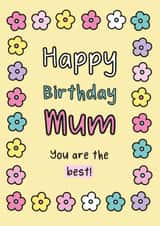 Happy Birthday Mum created by The Happy Company