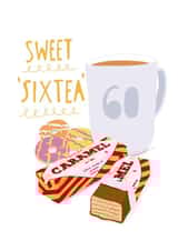 sweet ‘Sixtea’ 60th birthday created by Poppy Jane Prints