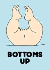 Cheeky new baby boy Congratulations card created by Quinton cards