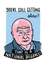 Still Getting Older Mick Lynch Birthday Card created by Debmon Design