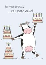 Happy Cow - Eat more Cake created by Lucy Driver