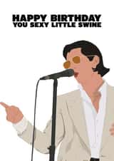 Arctic Monkeys Alex Turner Birthday Card created by PrintByRob