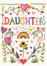 Daughter Crad created by Love Lucy Illustration