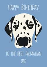 Dalmatian Dad Birthday Card created by Angharad's Attic
