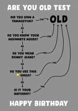 Are you old birthday card created by Josh Daniel