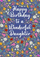 Happy Birthday Daughter- wildflower design created by Jen James