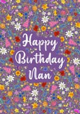 Happy birthday Nan- wildflower design created by Jen James