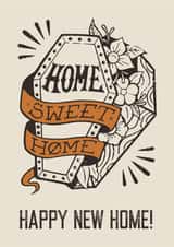 New Home Tattoo Coffin Card created by Lavinia Roth