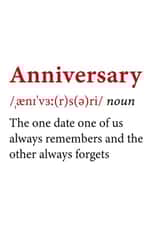 Funny Definition Typography Anniversary Card - The One Date One Of Us Always Remembers And The Other Always Forgets created by @RoseDesignCards
