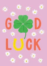 Lucky Clover Good Luck card created by Francesca Iannaccone