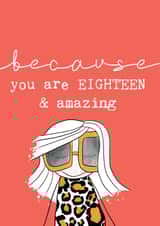 Trendy 18th birthday card 1001 created by Bexy Boo