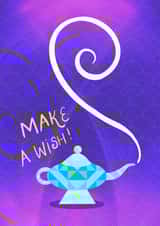 Make a wish genie birthday card created by Subasree