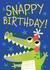 Children's Happy Snappy Birthday Card created by Mel Draws