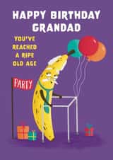 Ripe Old Age Banana Grandad Birthday Card created by Hannah Jayne Lewin