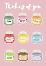 Motivational self care/self love thinking of you card created by Jenny Latham