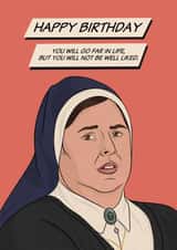 Funny Birthday Card - Derry Girls - Sister Michael created by Pop Off
