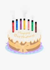 Vape Birthday Cake Card created by OhEmGee Designs